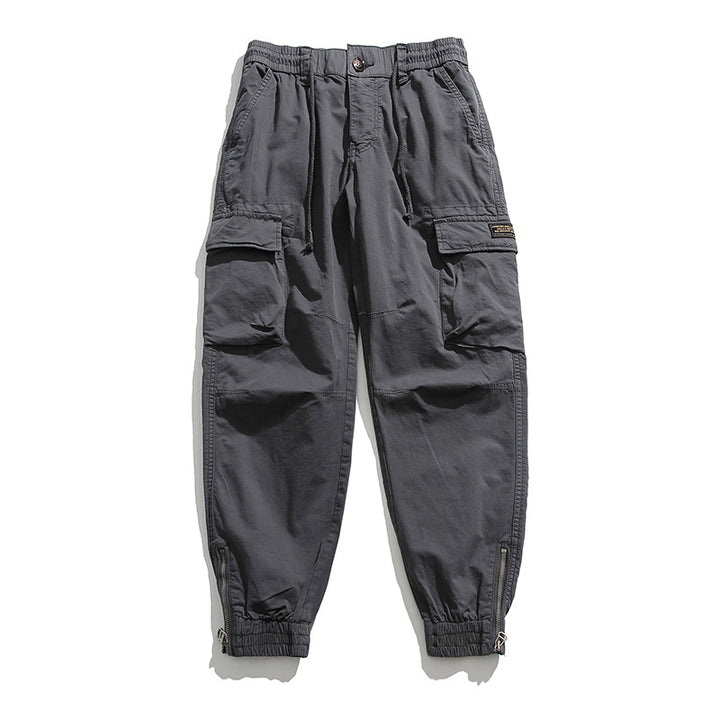 Herren Cargo-Joggerhose mit elastischem Komfortbund, Kniepaneelen und Reißverschluss-Knöcheln Drune
