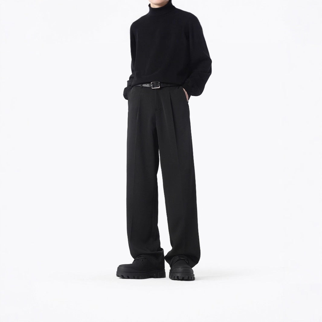 Damen Elegante und bequeme weit geschnittene Stoffhose Drune