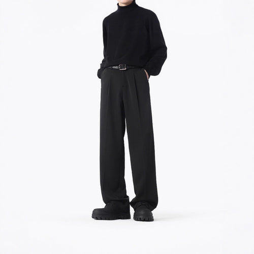 Damen Elegante und bequeme weit geschnittene Stoffhose Drune