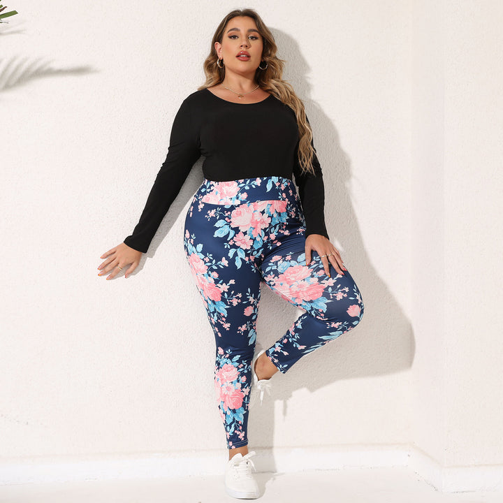 Damen Blumenleggings Drune