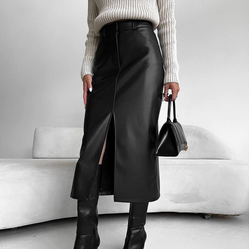 Damen Midi Rock Drune
