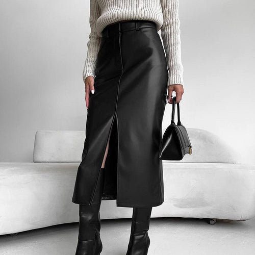 Damen Midi Rock Drune