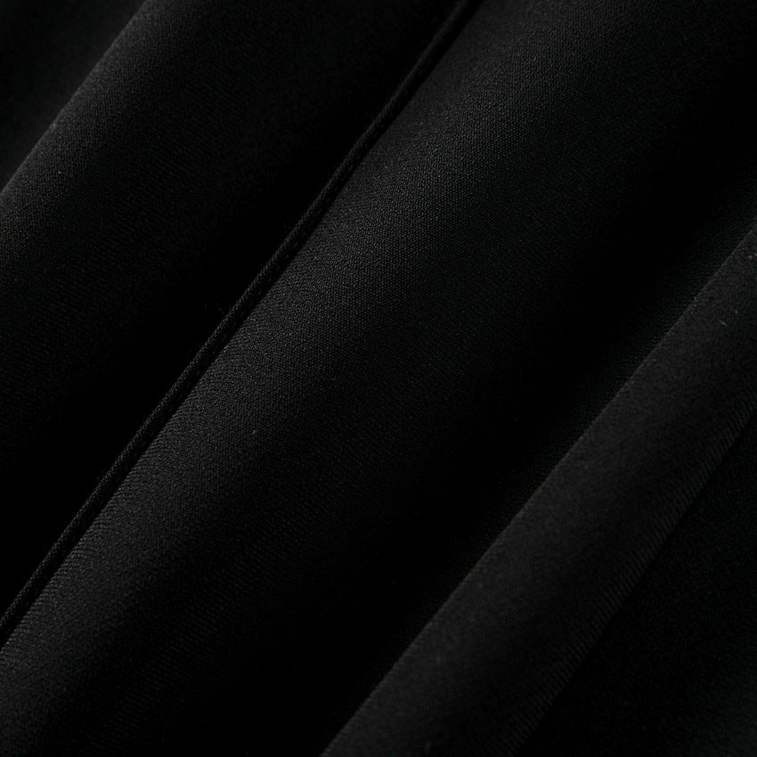 Damen High-Waist-Hose mit weitem Schlag und Bügelfalte Drune