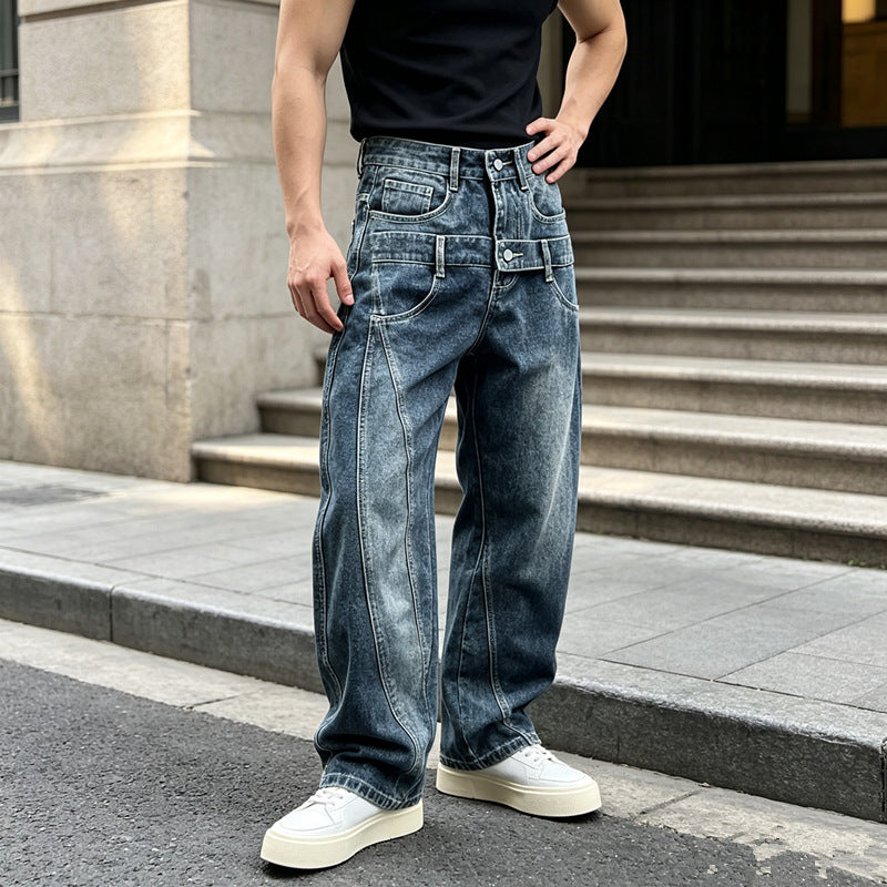 Damen Oversized Jeans Drune