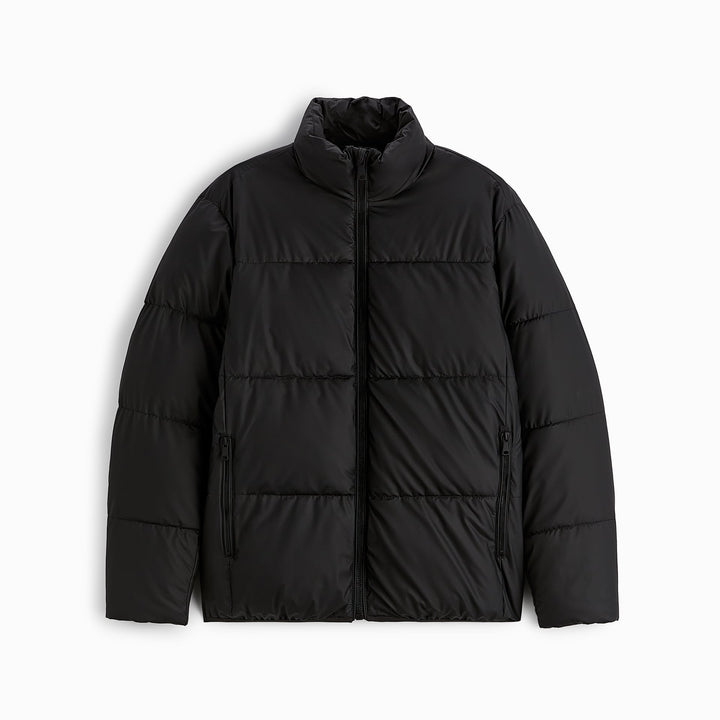 Damen gesteppte Winterjacke mit hochschließendem Kragen und praktischen Taschen Drune