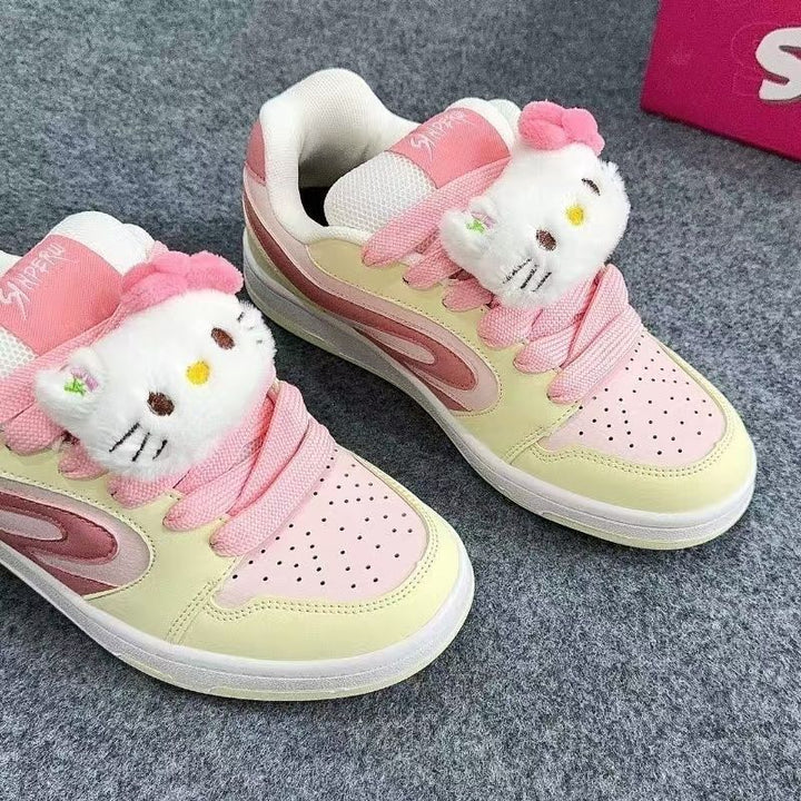 Damen Sportliche Sneakers mit niedlichem Tierdesign Drune