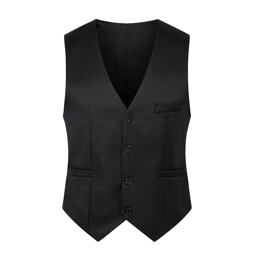 Herren Elegante Business-Weste mit V-Ausschnitt und taillierter Silhouette Drune