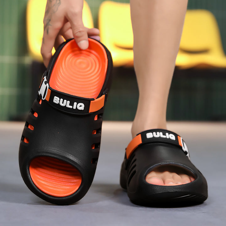 Herren Badeschuhe mit beweglichem Fersenriemen und belüftetem Obermaterial Drune