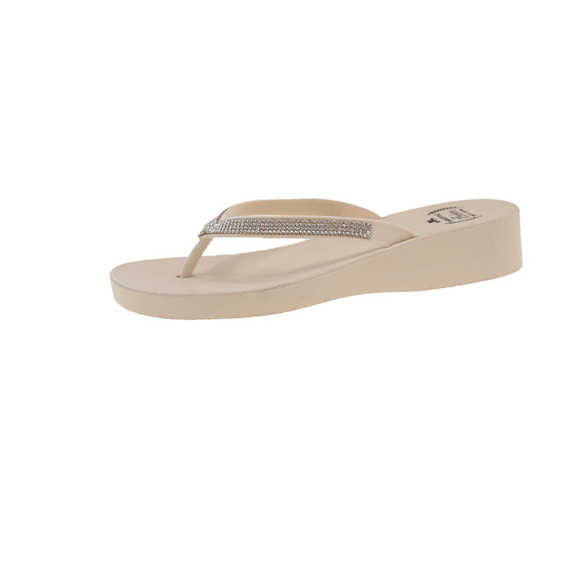 Damen Komfortable Flip-Flops mit glitzernden Details und ergonomischer Sohle Drune