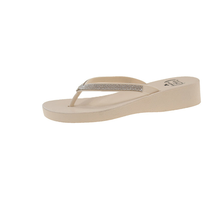 Damen Komfortable Flip-Flops mit glitzernden Details und ergonomischer Sohle Drune