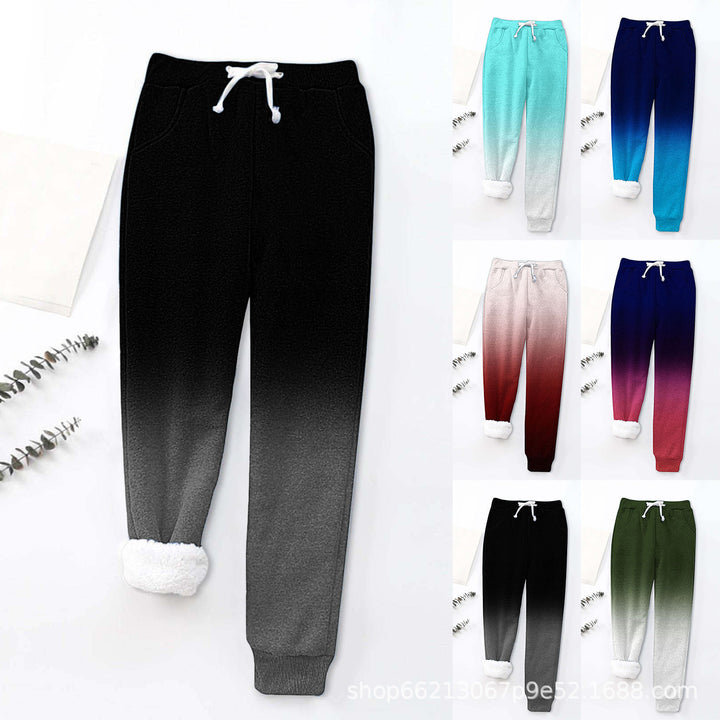 Damen Fleece-Jogginghose mit warmem Innenfutter und elastischem Bund Drune