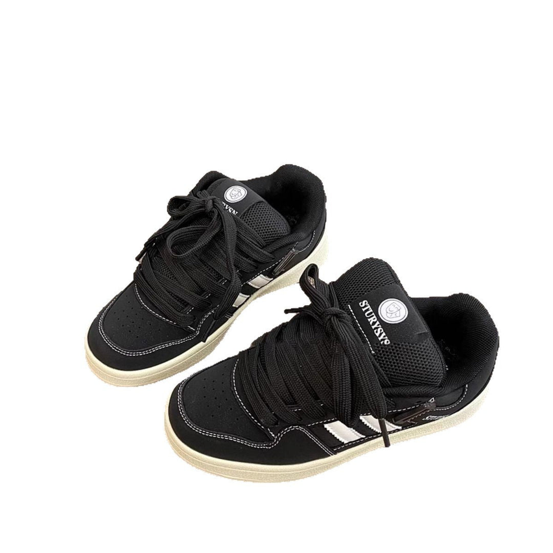 Damen Sneakers im urbanen Retro-Stil mit gepolsterter Innensohle und rutschfester Laufsohle Drune