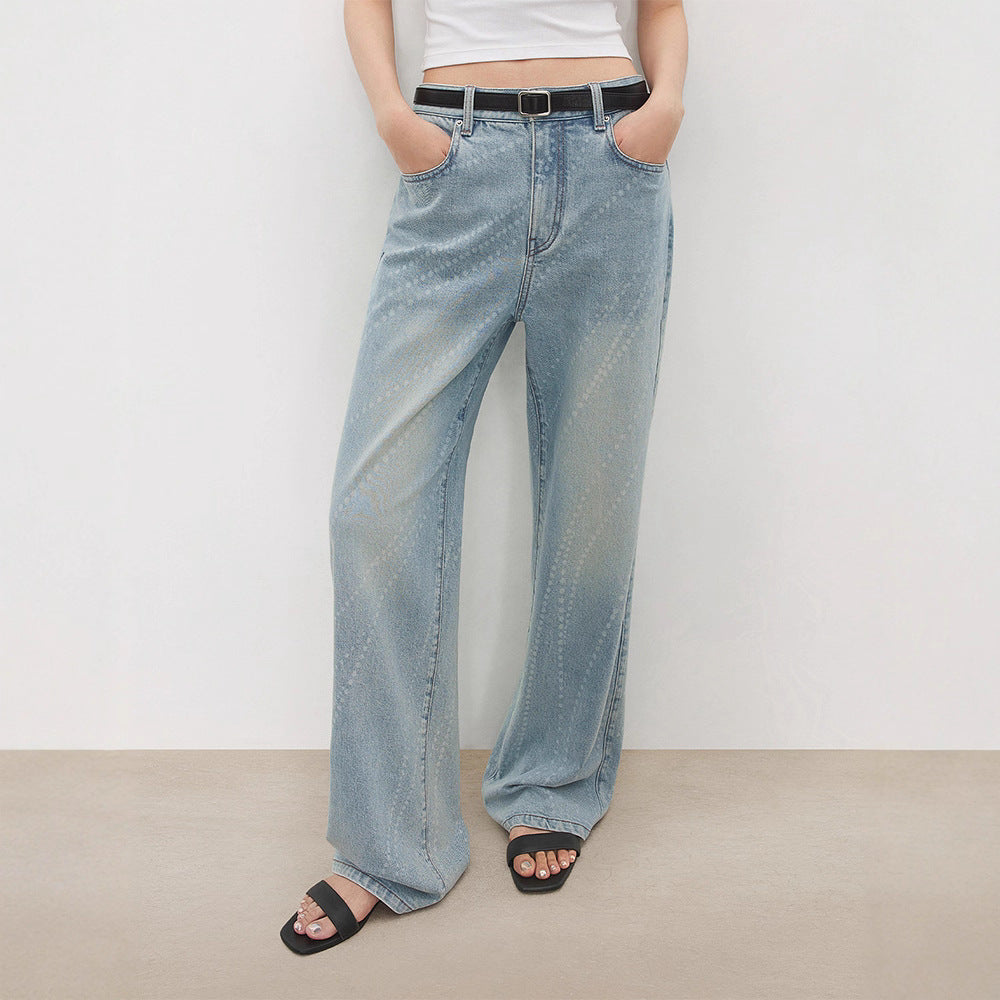 Damen Moderne Bootcut-Jeans mit hohem Bund und elegantem Design Drune