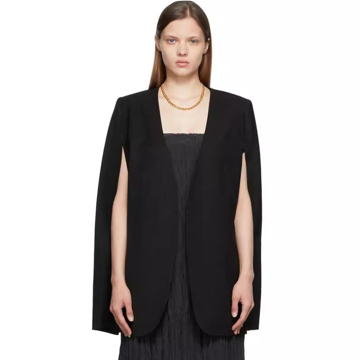 Damen Cape-Blazer mit offenem Fall und seitlichen Arm-Schlitzen Drune