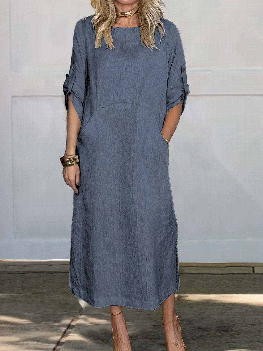 Damen Leichte Sommerkleid Drune
