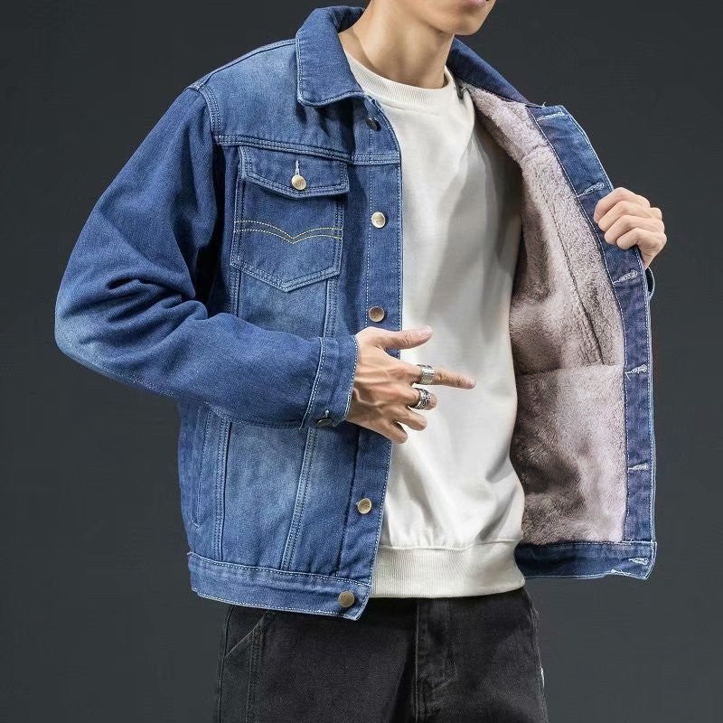 Herren klassische Jeansjacke Drune