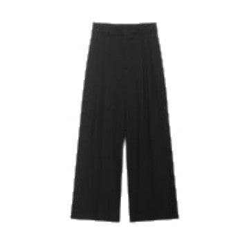 Damen Weite High‑Waist‑Palazzohose aus fließendem Jersey Drune