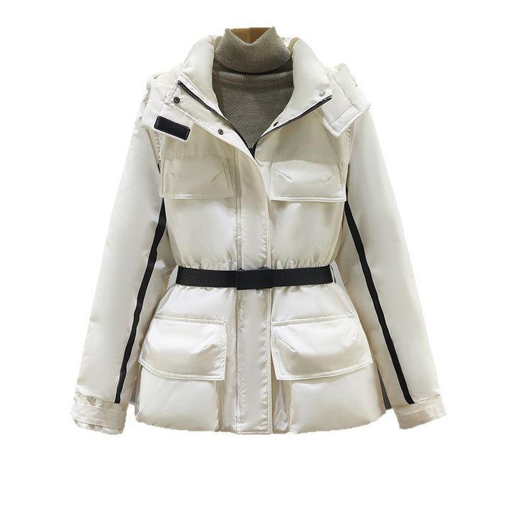 Damen Isolierte Parkajacke mit praktischem Taillengürtel und großen Taschen Drune