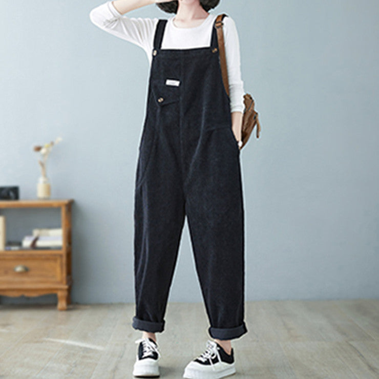 Herren Lässige Latzhose aus Cord mit ergonomischem Schnitt Drune
