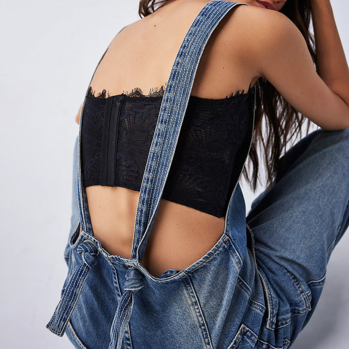 Damen Jeanslatzhose Drune