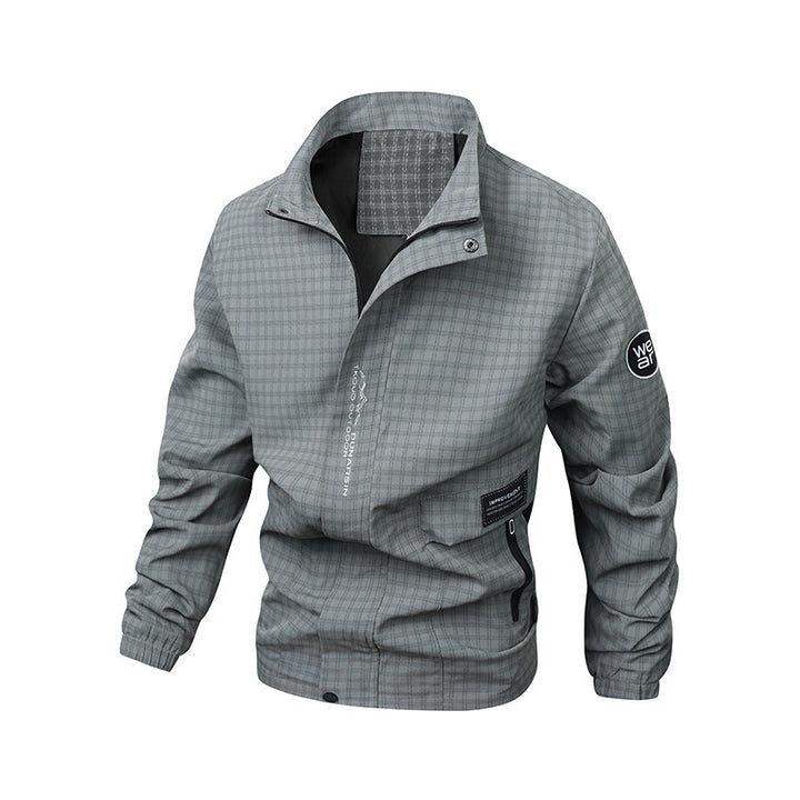 Herren Multifunktionale Windjacke mit hohem Kragen Drune
