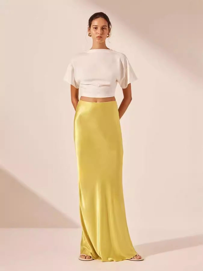 Damen Satinähnliches Abendkleid Drune