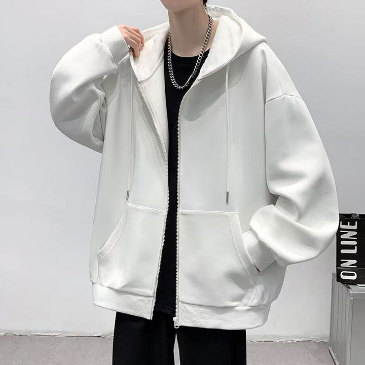Unisex Bequeme Kapuzenjacke mit seitlichen Taschen Drune