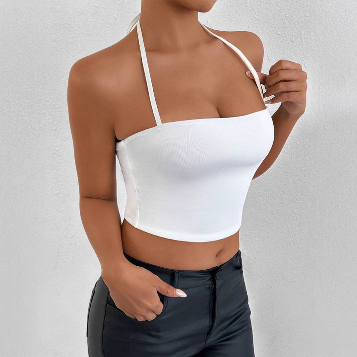 Damen Crop-Top mit raffiniertem Kreuzträger-Design Drune