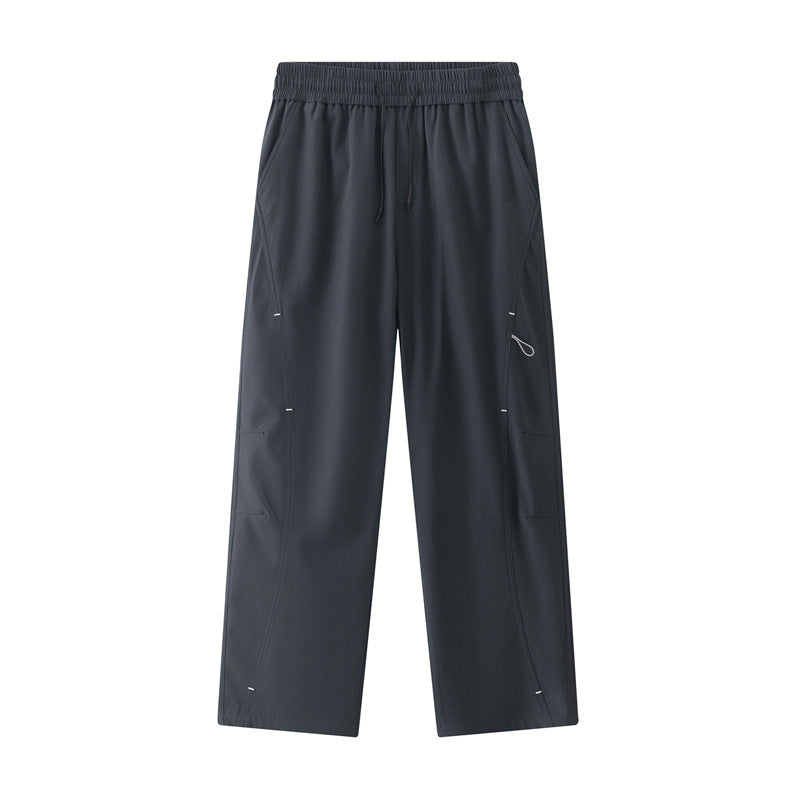 Herren Weite Relaxed-Cargo-Freizeithose mit Tunnelzugbund & Multifunktions‑Taschen Drune