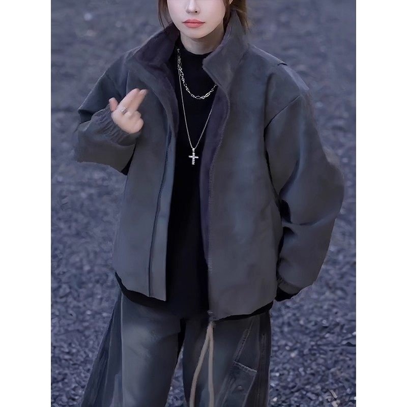 Damen Oversized Steppjacke Drune
