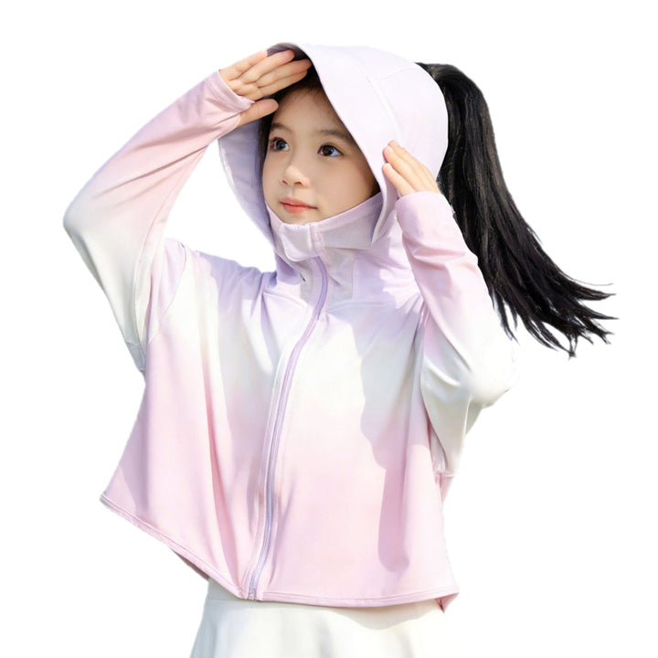 Damen Sportjacke mit funktionalem UV-Schutz und Kapuze Drune