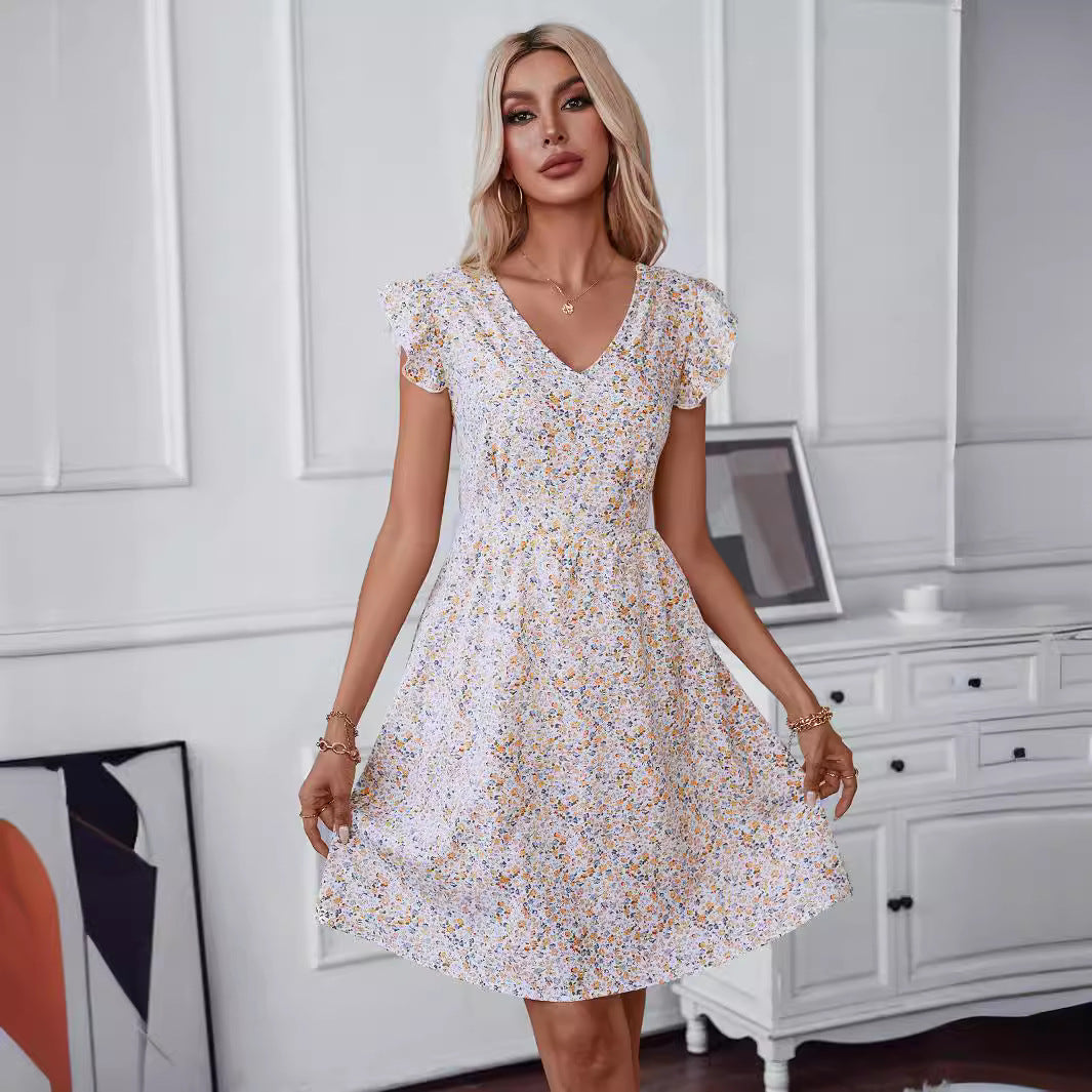 Damen verspielt fließendes Sommerkleid Drune