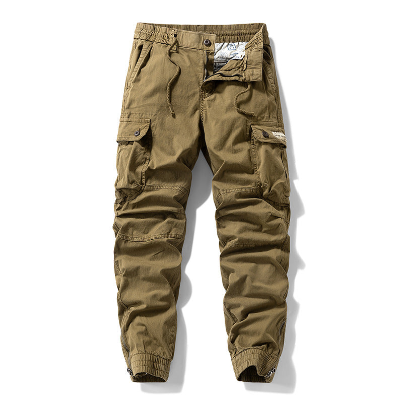 Herren Cargo-Jogginghose im Utility‑Stil mit elastischem Tunnelzugbund und verstärkten Kniepaneelen Drune