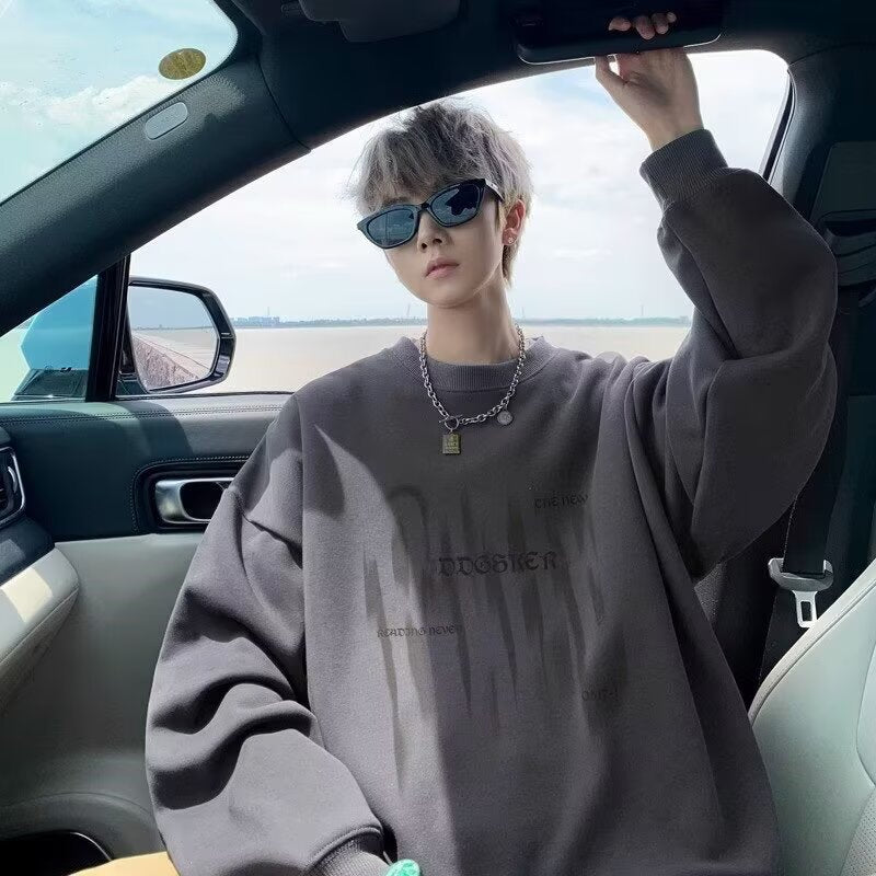 Unisex Oversized Sweatshirt mit grafischem Druck Drune