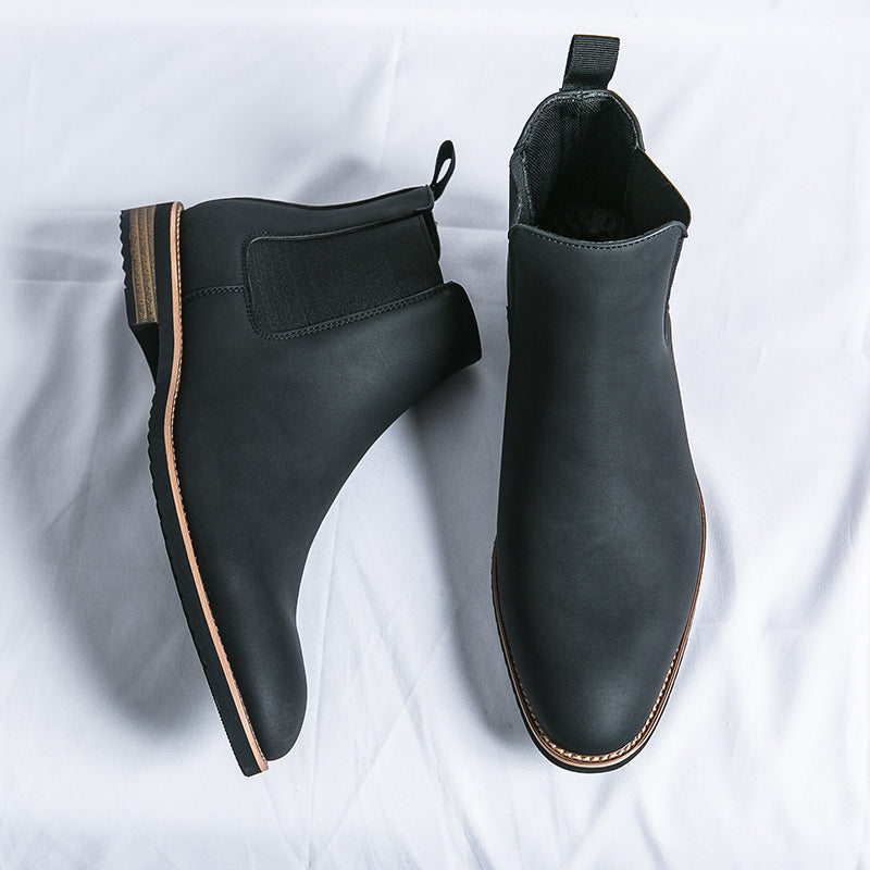 Damen Elegante Chelsea-Boots aus hochwertigem Kunstleder mit flexiblem Gummizug Drune