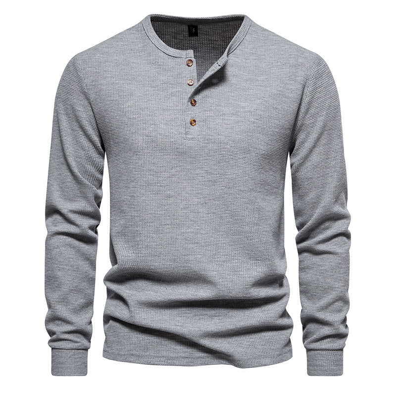 Herren Langarm-Hemden mit Knopfleiste Drune