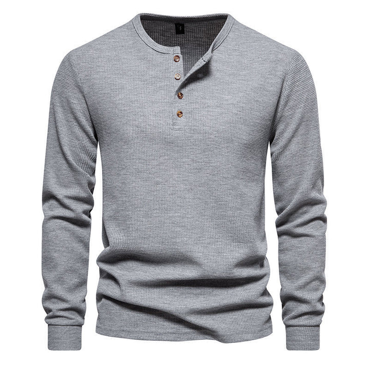 Herren Langarm-Hemden mit Knopfleiste Drune