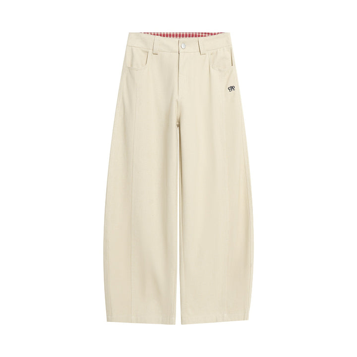 Damen Weitgeschnittene modische Stoffhose Drune