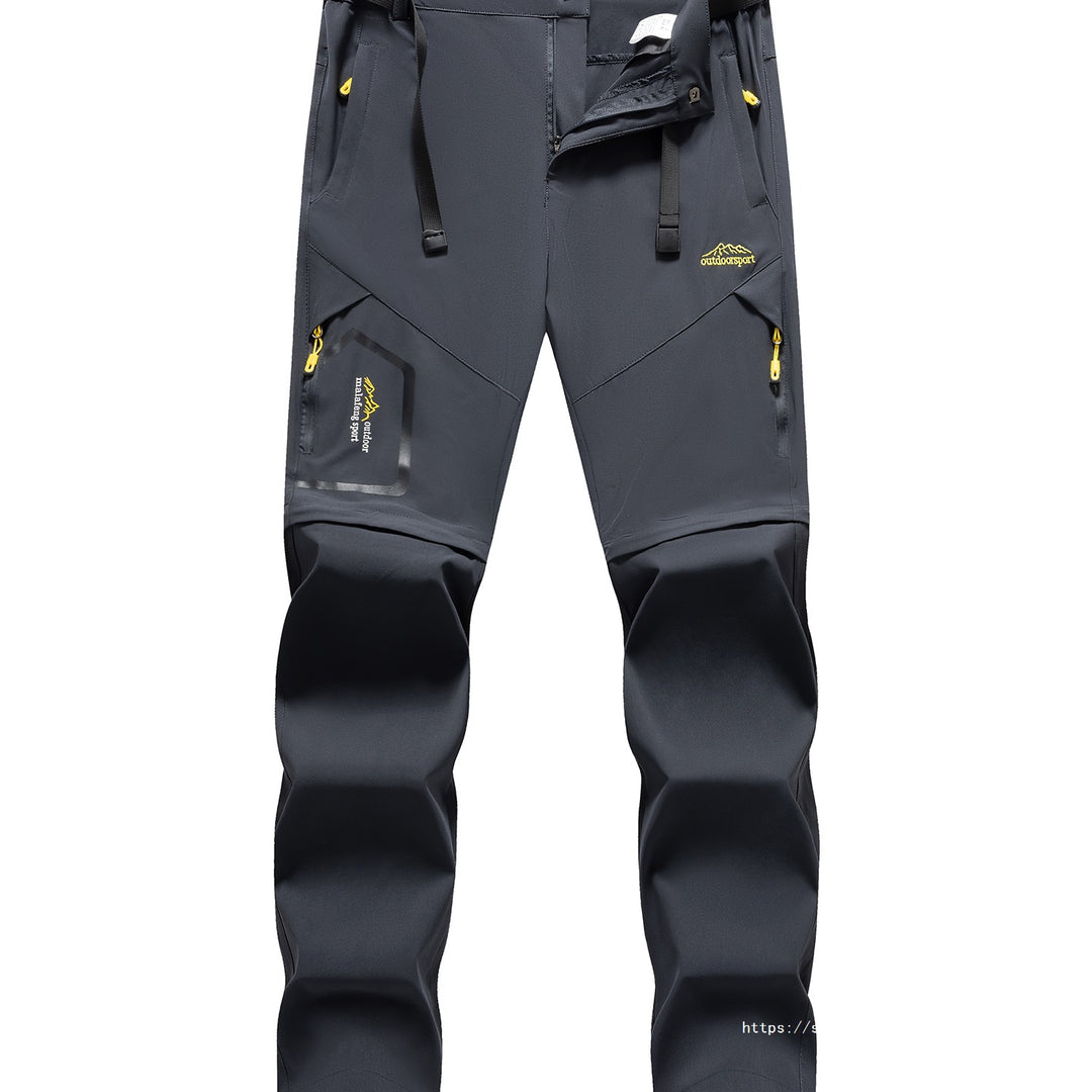 Herren Technische Softshell Zipp‑Wanderhose mit abnehmbaren Beinen und verstellbarem Gürtel Drune