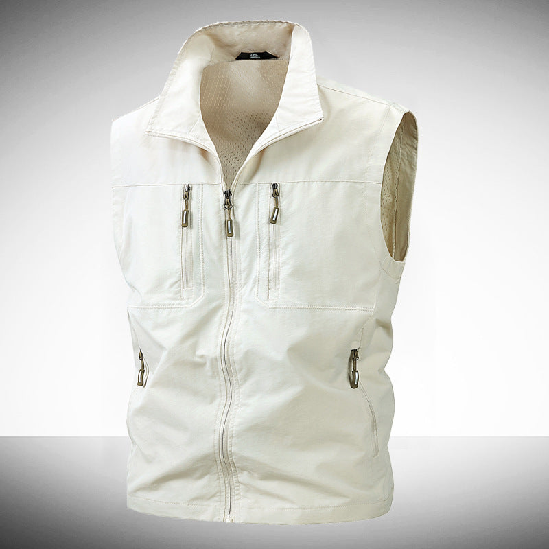 Herren Leichte Outdoor-Weste mit praktischen Taschen Drune