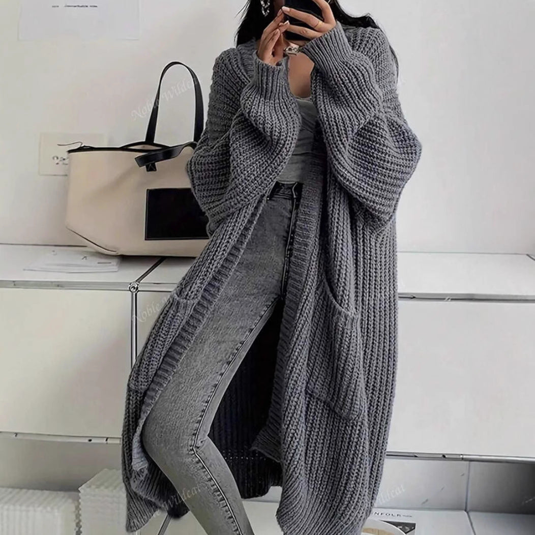 Damen Strickmantel im Oversized-Stil Drune