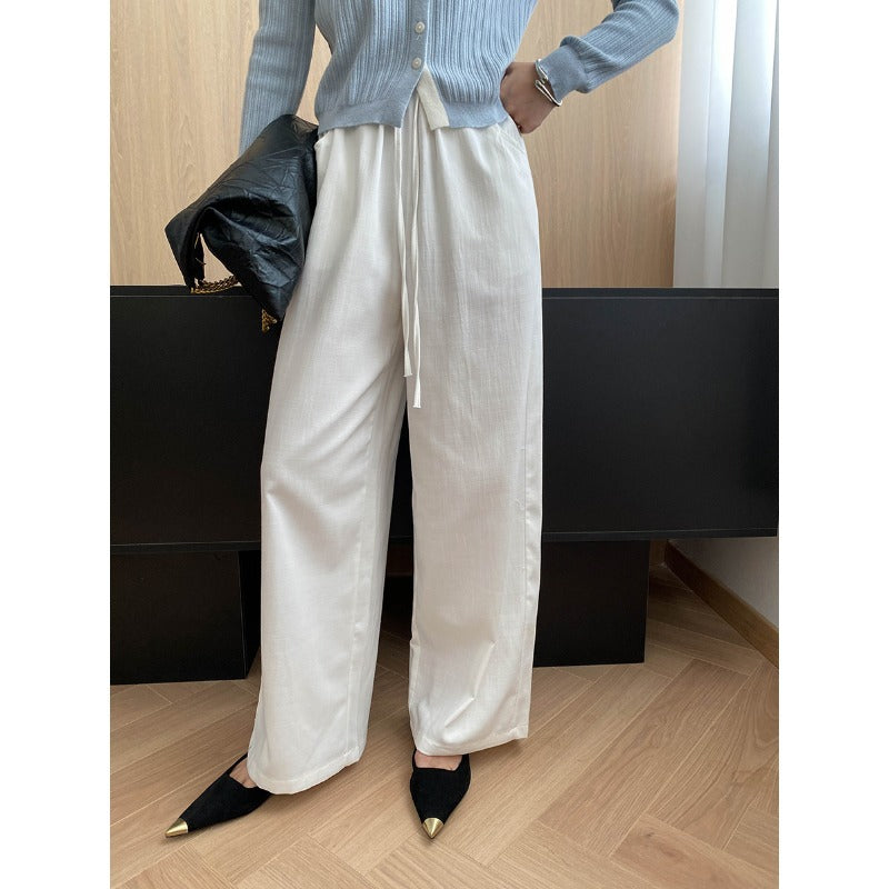 Damen elegantes Off-Shoulder-Oberteil mit feiner Rippstruktur und lässiger Passform Drune
