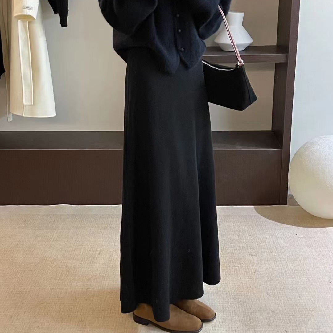 Damen Eleganter Maxirock mit fließendem Schnitt Drune