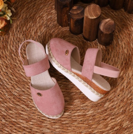 Damen Keil-Slingback Espadrille mit gepolstertem Komfortfußbett Drune