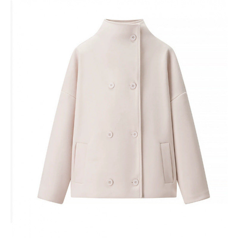 Drune | Trenchcoat Kurz Übergröße Wolltrenchcoat Damenjacke