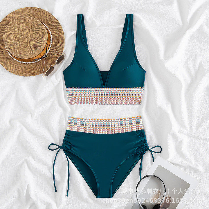Damen Hochgeschnittener Sportbikini Drune
