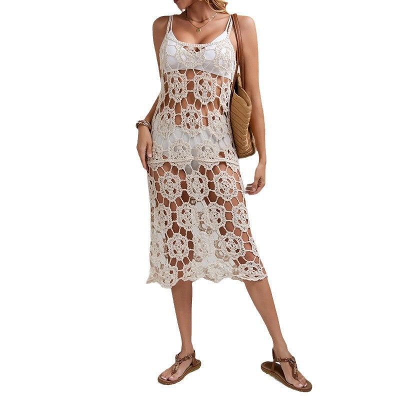 Damen figurbetontes Maxikleid mit Cut-Outs Drune