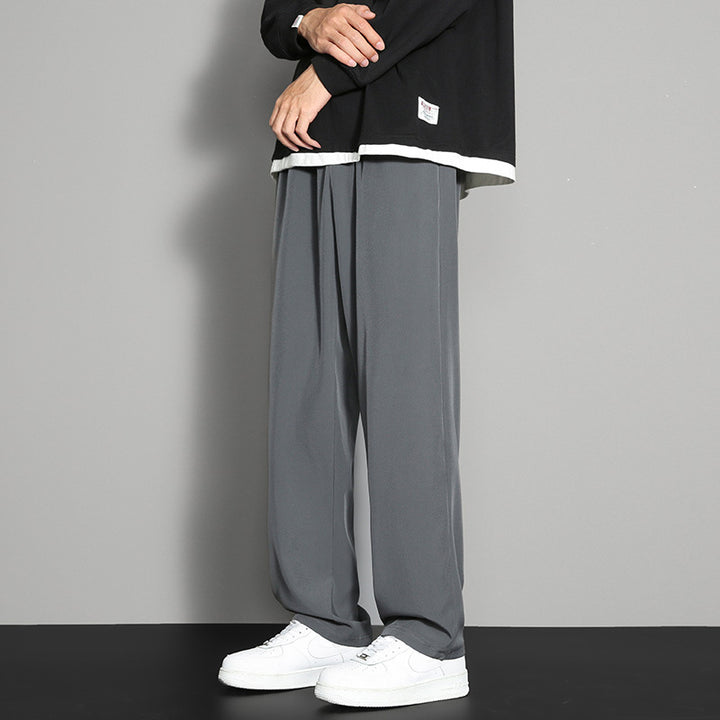 Herren Stilvolle Weitgeschnittene Freizeithose