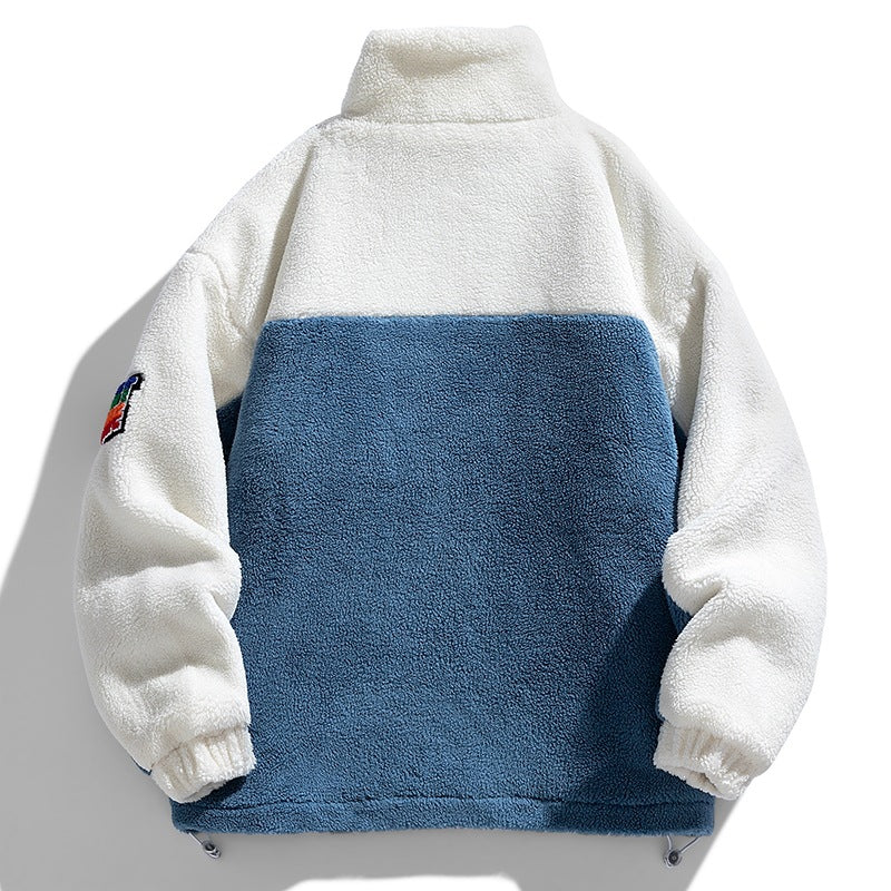 Herren Gemütliche Fleecejacke mit Kapuze Drune