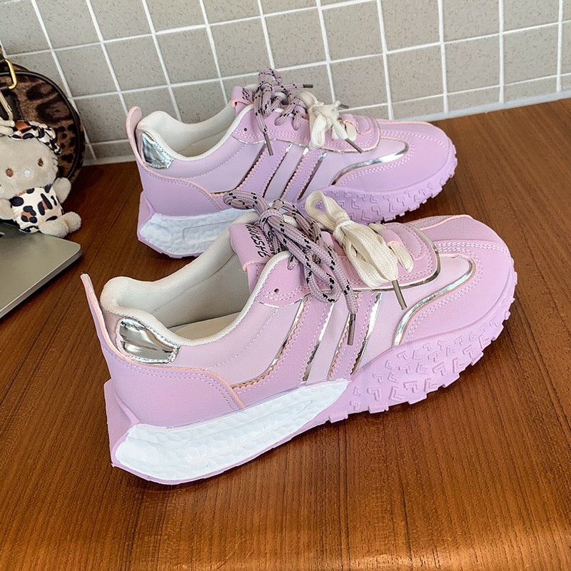 Damen Chunky Sneaker mit rutschfester Sohle und atmungsaktivem Obermaterial Drune